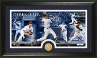 Derek Jeter  Bronze Coin Pano Photo Mint