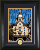 University of Notre Dame Campus Traditions Bronze Coin Photo Mint