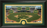 Oakland Athletics Tradition  Bronze Coin Panoramic Photo Mint
