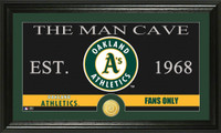 Oakland A's The Man Cave Bronze Coin Panoramic Photo Mint