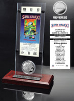 Super Bowl 11 Ticket & Game Coin Collection