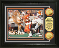 Barry Sanders Oklahoma State Gold Coin Photo Mint
