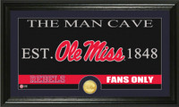 University of Mississippi Man Cave Bronze Coin Panoramic Photo Mint