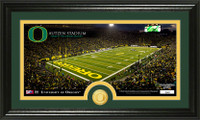 University of Oregon Stadium Bronze Coin Panoramic Photo Mint