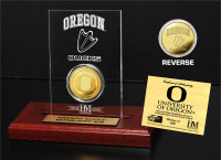 University of Oregon  24KT Gold Coin Etched Acrylic