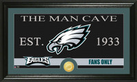 Philadelphia Eagles The Man Cave Bronze Coin Panoramic Photo Mint