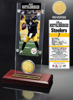 Ben Roethlisberger Ticket & Bronze Coin Acrylic Desk Top