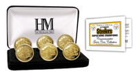 Pittsburgh Steelers 6-time Super Bowl Champions Gold Game Coin Set