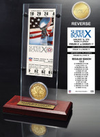 Super Bowl 10 Ticket & Game Coin Collection