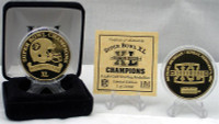 SuperbowlxL Champion 24 Kt Gold Overlay Coin