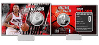 Damian Lillard Silver Coin Card