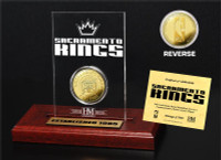 Sacramento Kings 24KT Gold Coin Etched Acrylic