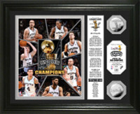 San Antonio Spurs 2014 NBA Finals Champions Banner Silver Coin Photo Mint