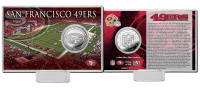 San Francisco 49ers Silver Coin Card