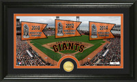 San Francisco Giants Traditions Bronze Coin Panoramic Photo Mint