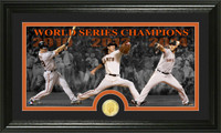 San Francisco Giants 3-time World Series Champions Player Bronze Coin Panoramic Photo Mint
