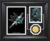 San Jose Sharks Fan Memories Bronze Coin Desktop Photo Mint