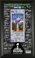 Seattle Seahawks Super Bowl 48 Signature Ticket