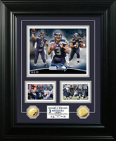 Russell Wilson Marquee Gold Coin Photo Mint