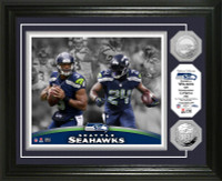 Seattle Seahawks Beast Mode Silver Coin Photo Mint
