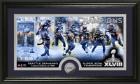 Seattle Seahawks Super Bowl 48 Champions Minted Coin Panoramic Photo Mint