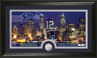 Seattle Seahawks City Scape Panoramic Minted Coin Photo Mint