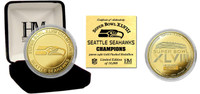 Seattle Seahawks Super Bowl 48 Champions Gold Mint Coin