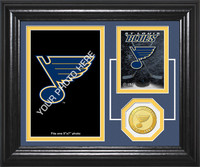 St. Louis Blues Fan Memories Bronze Coin Desktop Photo Mint