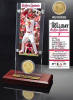 Matt Holliday Ticket & Bronze Coin Acrylic Desk Top