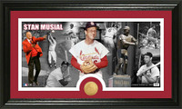 Stan Musial Bronze Coin Pano Photo Mint