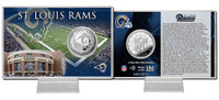 Los Angeles Rams Silver Coin Card