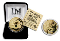 24kt Gold Super BowlxXI flip coin
