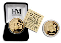 24kt Gold Super BowlxXVII flip coin
