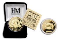 24kt Gold Super BowlxXXVIII flip coin