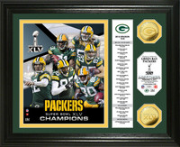 Super BowlxLV Champions 24KT Gold Coin Banner Photo Mint