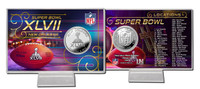 Super BowlxLVII Commemorative Silver Coin Card
