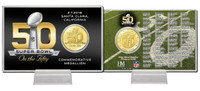 *Super Bowl Fifty 50th Anniversary Bronze Coin Card