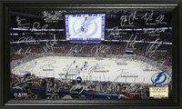 *Tampa Bay Lightning Team Signature Rink Framed LE