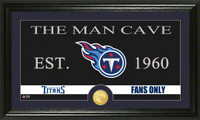 Tennessee Titans Man Cave Bronze Coin Panoramic Photo Mint