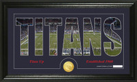 Tennessee Titans Silhouette Bronze Coin Panoramic Photo Mint