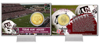 Texas A&M University Bronze Coin Card