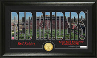 Texas Tech University Silhouette Bronze Coin Panoramic Photo Mint