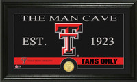 Texas Tech University Man Cave Bronze Coin Panoramic Photo Mint