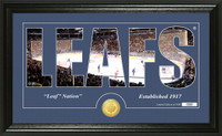 Toronto Maple Leafs Silhouette Bronze Coin Panoramic Photo Mint
