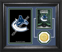 Vancouver Canucks Fan Memories Bronze Coin Desktop Photo Mint