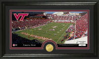 Virginia Tech Stadium Bronze Coin Panoramic Photo Mint