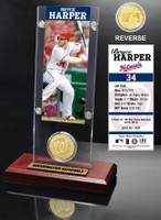 Bryce Harper Ticket & Bronze Coin Desk Top Acrylic