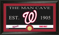Washington Nationals The Man Cave Bronze Coin Panoramic Photo Mint