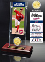 Stephan Strasburg Ticket & Bronze Coin Desk Top Acrylic