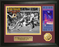 John Riggins Super Bowl 17 Ticket Gold Coin Photo Mint